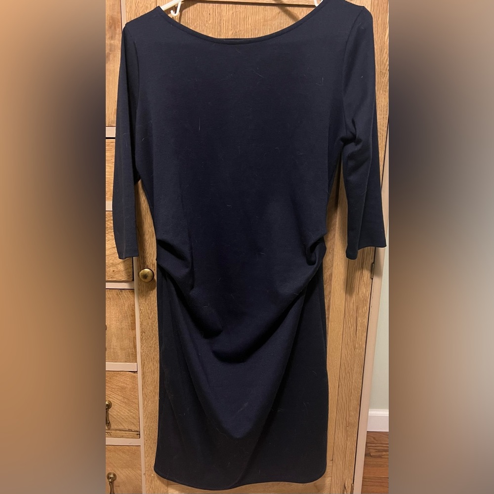 PinkBlush navy blue maternity midi dress size Medium